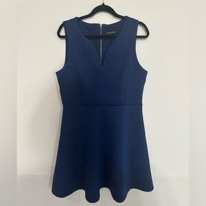 Navy blue textured dress sleeveless size 12